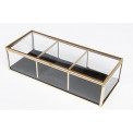 Jewellry box Gold glass H7x25.2x10.3cm