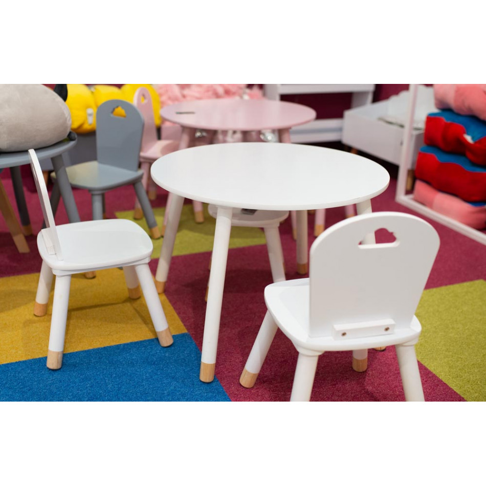 Table Sweet, white, D60cm