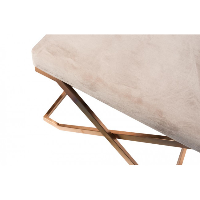 Bench Ariano, taupe, 63x48x47cm