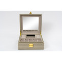 Jewellery box Hamilton, beige snake, 28x26x10.5cm