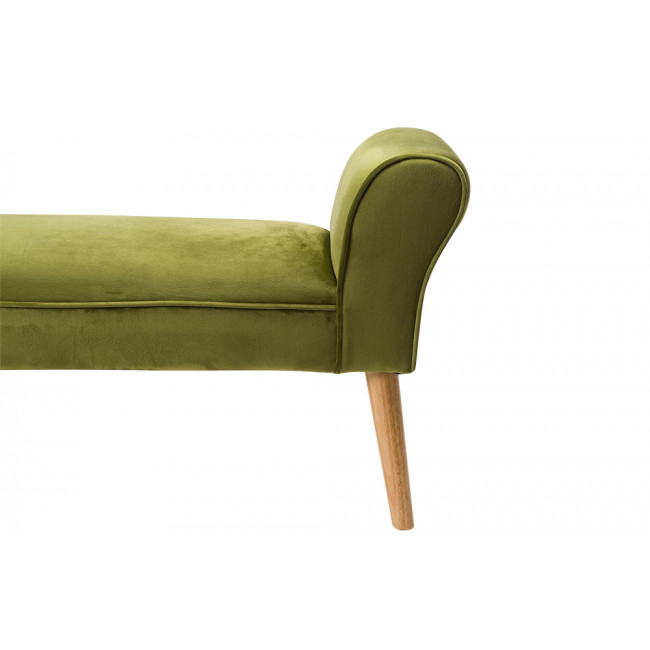Bench Nate, olive colour, 100x30x54cm, seat height 39cm