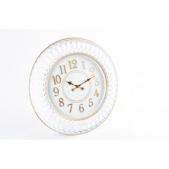 Wall Clock Antique, white, D58.5cm
