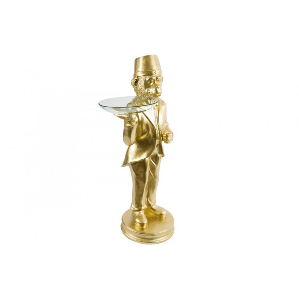 Decorative figure Monkey, golden, 48x86.5x28cm
