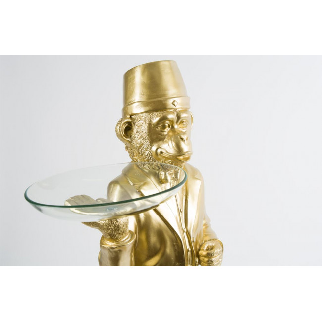 Decorative figure Monkey, golden, 48x86.5x28cm