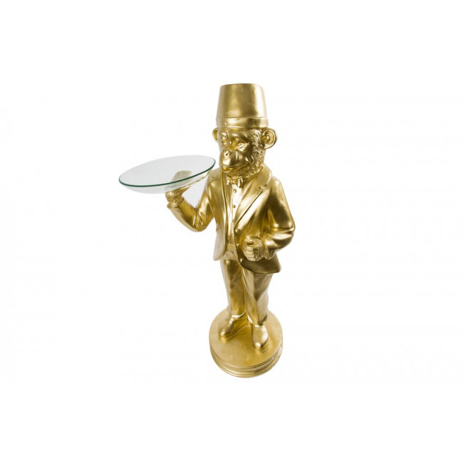 Decorative figure Monkey, golden, 48x86.5x28cm