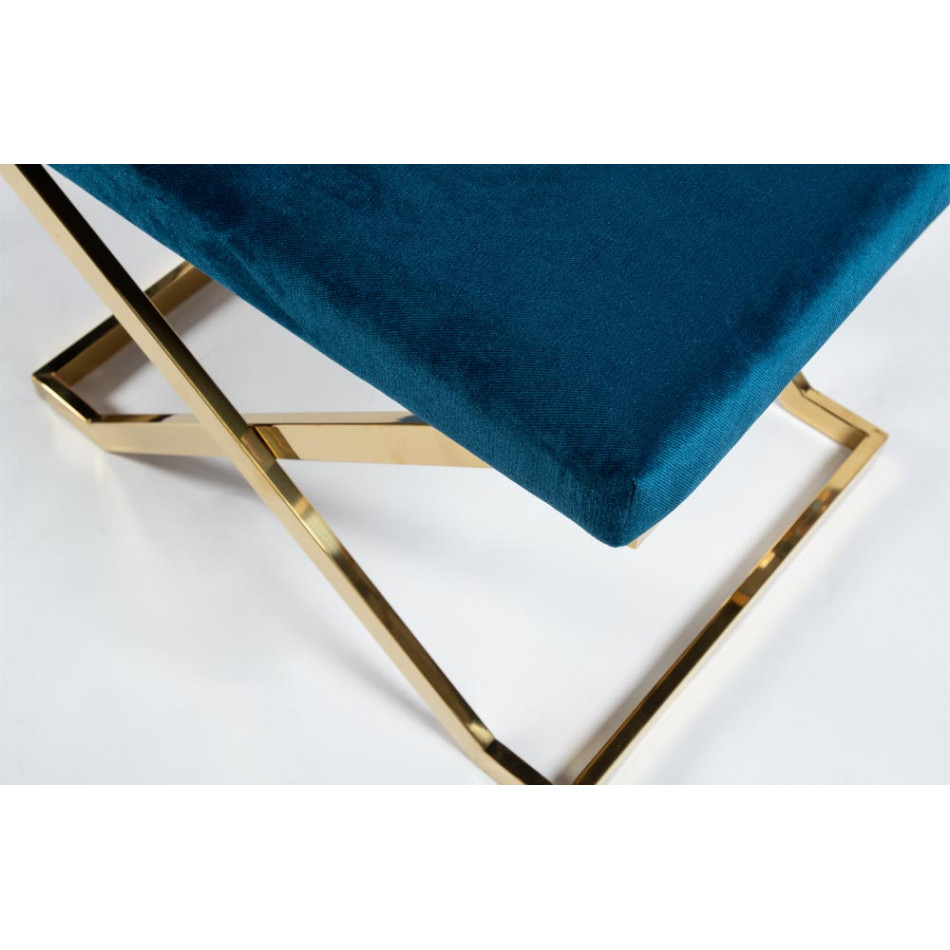 Bench Ariano, blue, 63x48x47cm