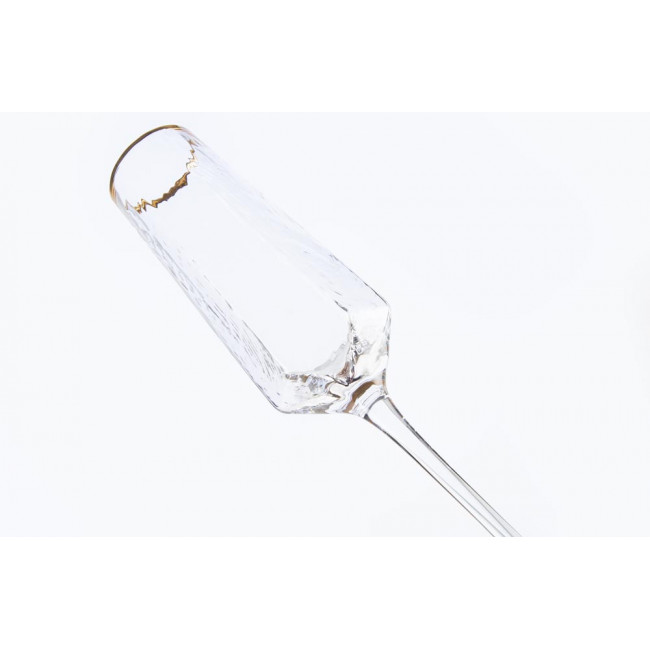 Champagne glass Bomond, gold, H25, D4-6 cm, 200ml