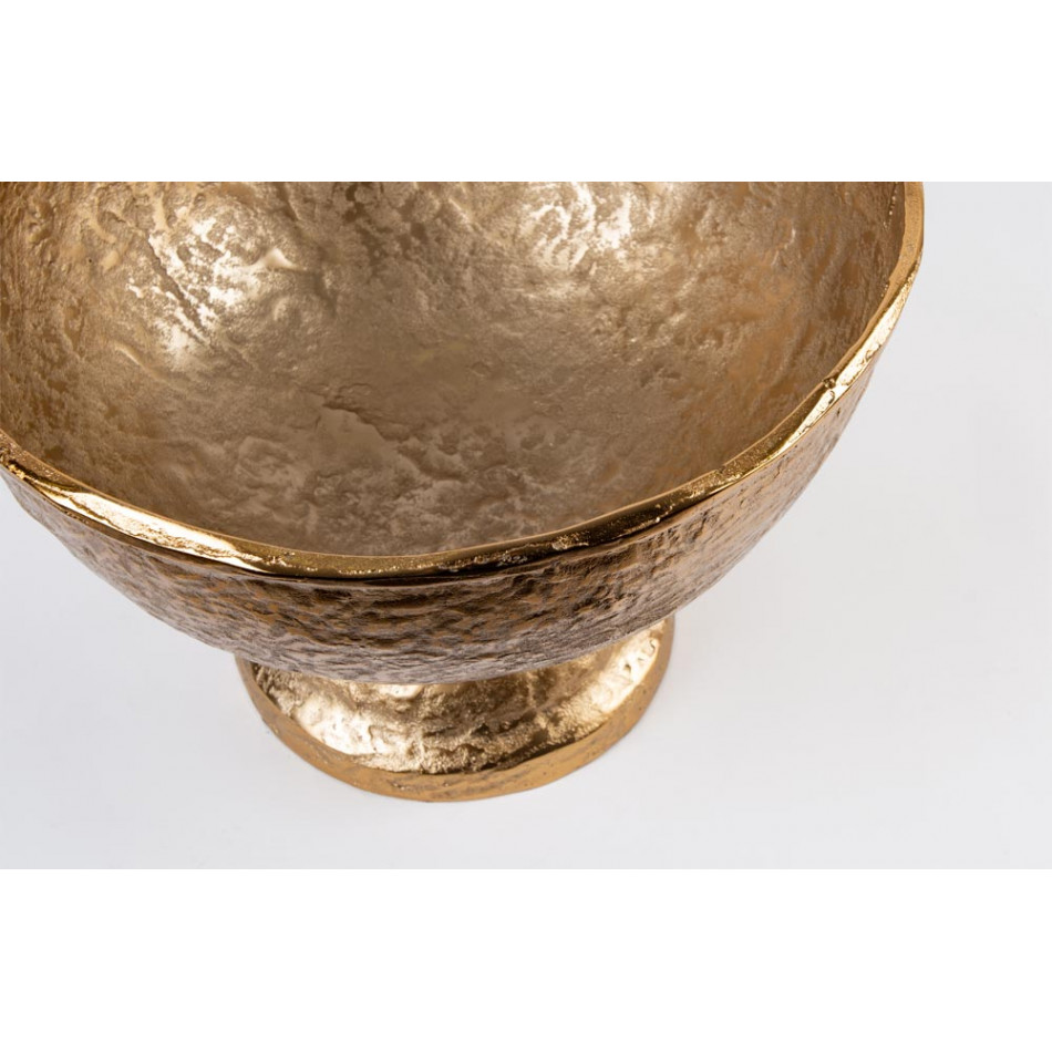 Decorative bowl Vonda, gold, H-24cm, D-37cm
