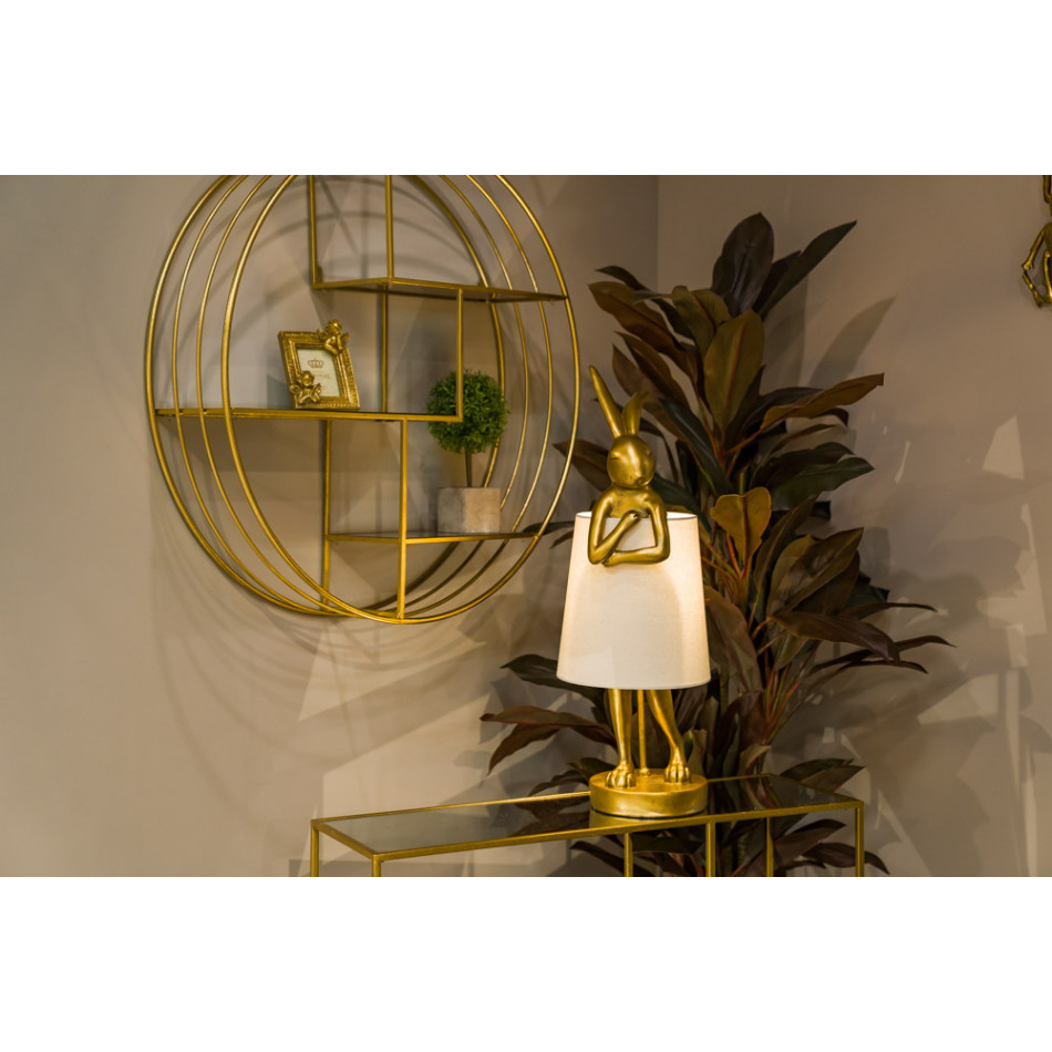 Table lamp Animal Rabbit, gold, E14 5W (max) 68x23x23cm