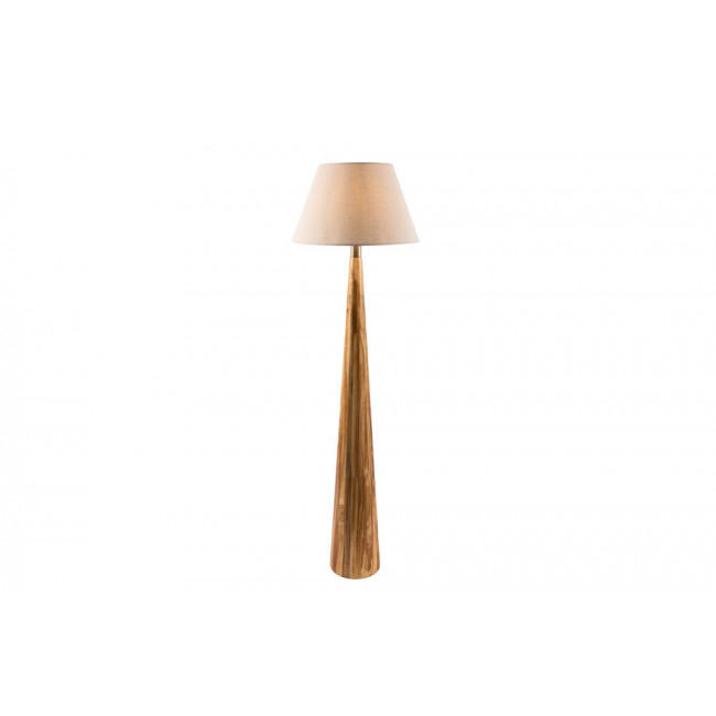 Floor lamp Moora with linen shade, E27 40W, H133.5x 20x20cm