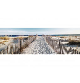 Стеклянная картина Path to the beach, 60x180cm