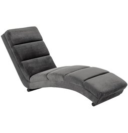 Chaise longue Slinky, grey, 60x170x82cmx78cm