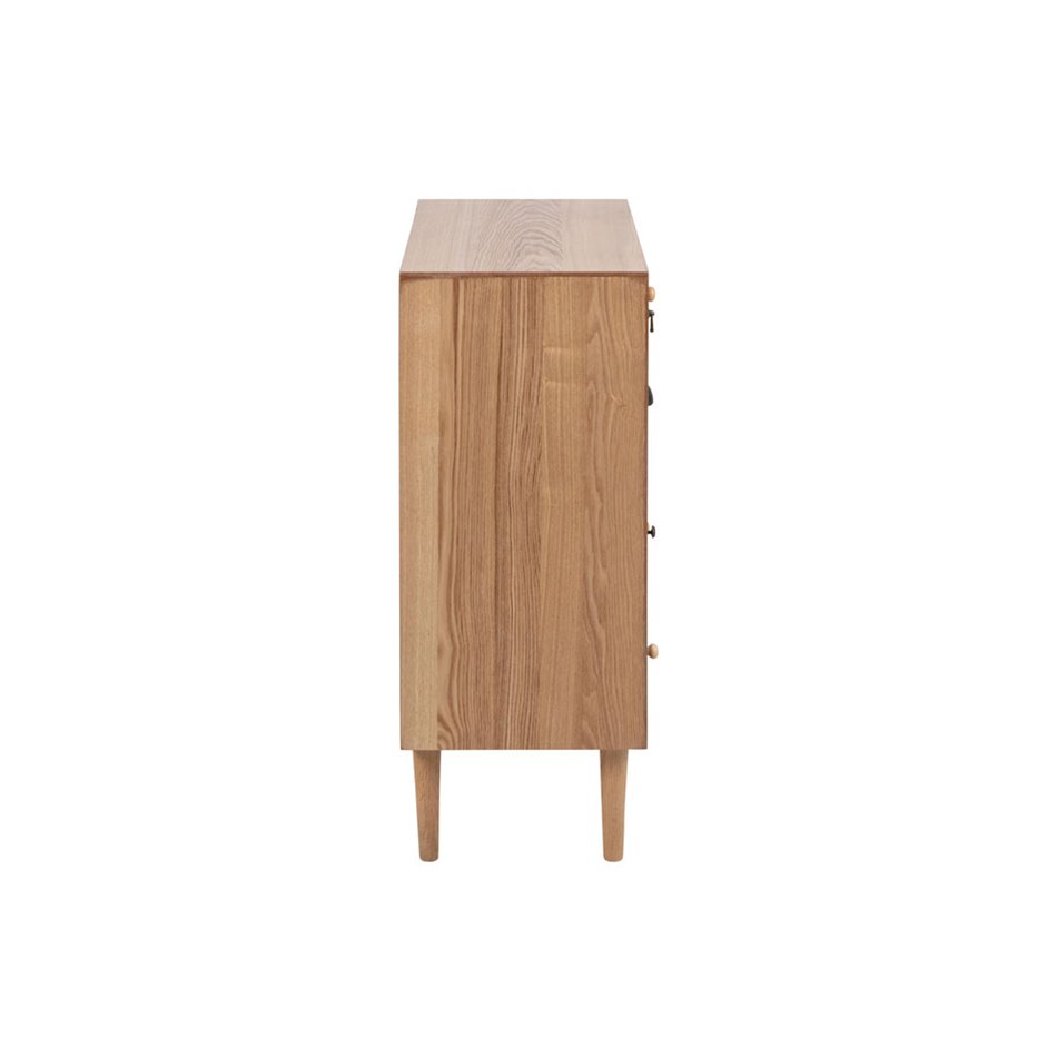 Chest with drawers Thais, ash wood, 70x32x81cm