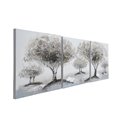 Canvas wall art Trees x3, 40x40cm