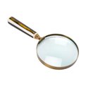 Brass 4 magnifier with resin handle brass finish,23x10x2.5cm