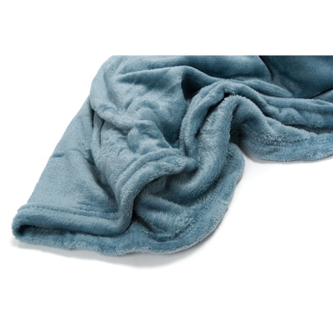 Throw Uni, blue, 180x230cm