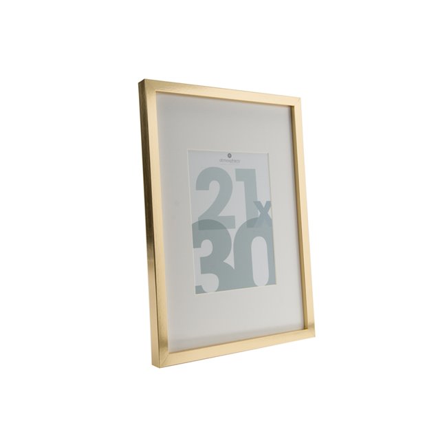 Photo frame Manu, golden, 21x30cm