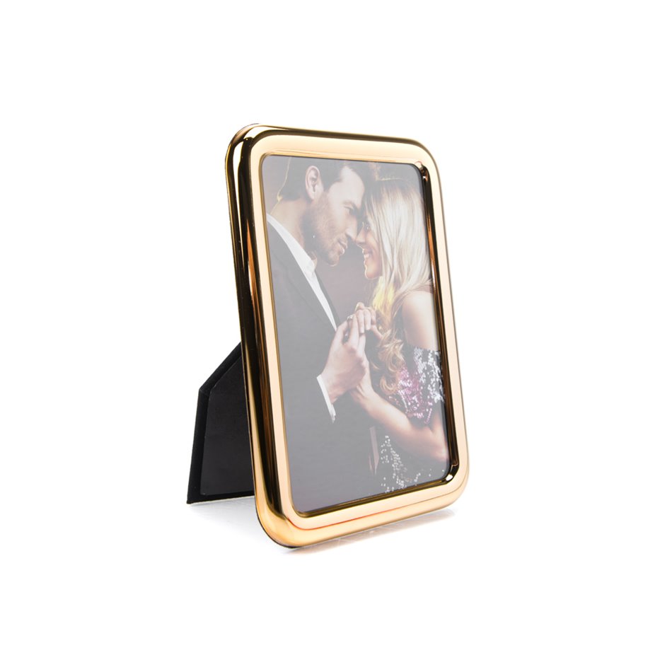 Photo frame Kaaro, steel, golden, 10x15cm
