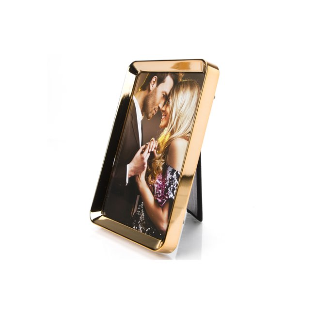 Photo frame Karvilla, zinc alloy, golden, 10x15cm