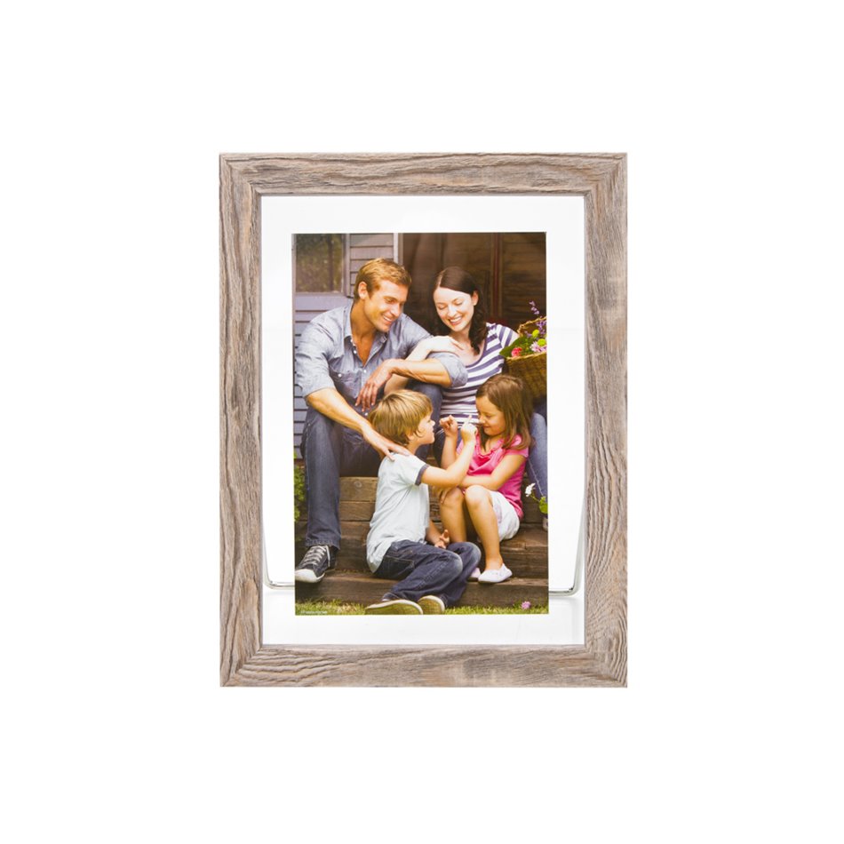 Photo frame Kalla, wood texture, 10x15cm