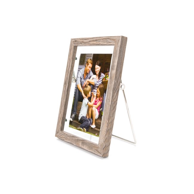Photo frame Kalla, wood texture, 10x15cm