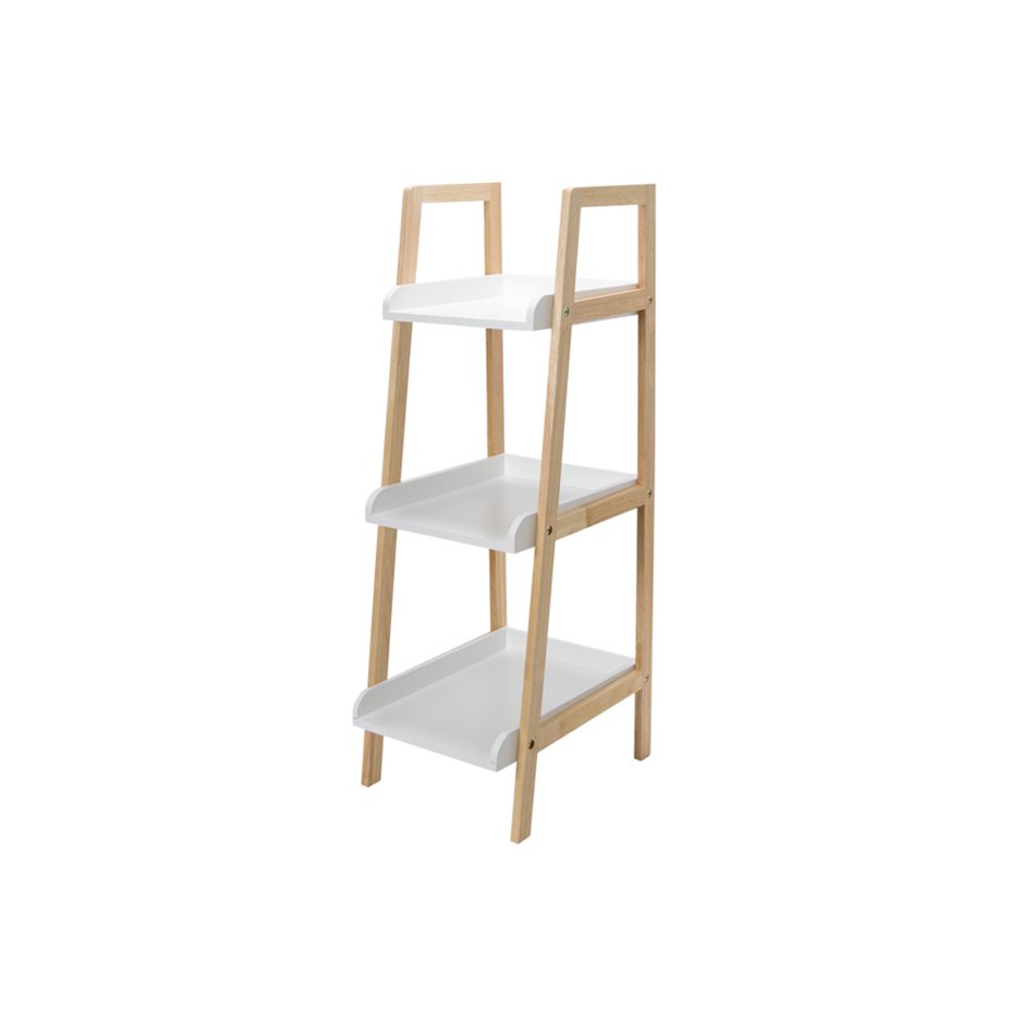 Rack Natureo 3 tier, white, 41x37x88.5, 30x88.5cm