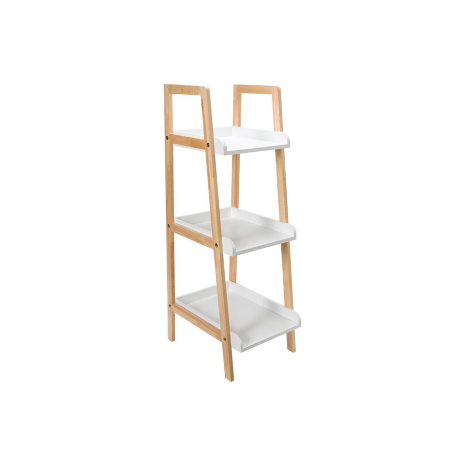 Rack Natureo 3 tier, white, 41x37x88.5, 30x88.5cm