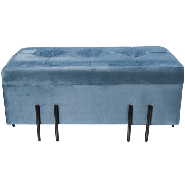 Bench Fabro S, blue, 73x35x33cm