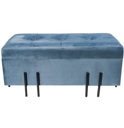 Bench Fabro S, blue, 73x35x33cm