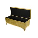 Bench Faido L, gold, 100x40x46cm