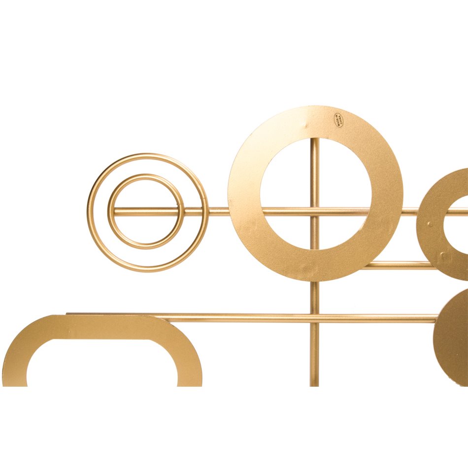 Wall deco Eclipse, golden, 100x7x48cm