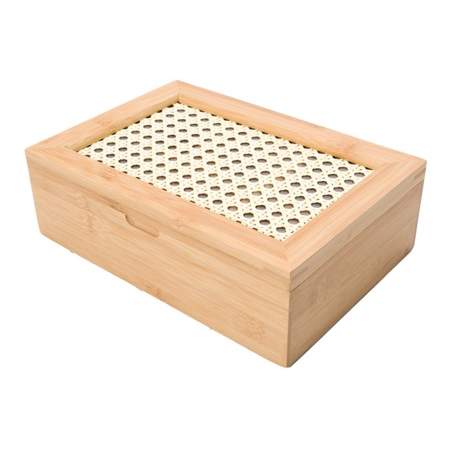 Bamboo tea box, 24x16.5x7.5cm