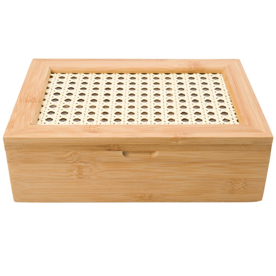 Bamboo tea box, 24x16.5x7.5cm