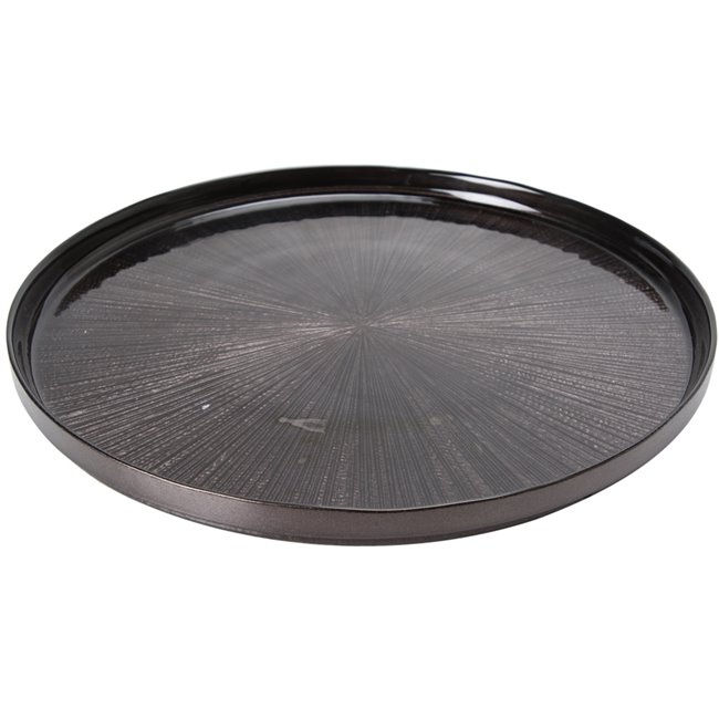 Dinner plate Astra, black, D28cm
