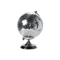 Decor Globe disco, silver,glass/iron/pvc,  D20cm