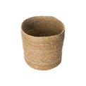 Basket Rond L, natural, reed, brown,  D24 x H24cm