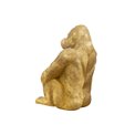 Decorative figure Golden gorilla, gold, 69x54x91cm