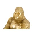 Decorative figure Golden gorilla, gold, 69x54x91cm