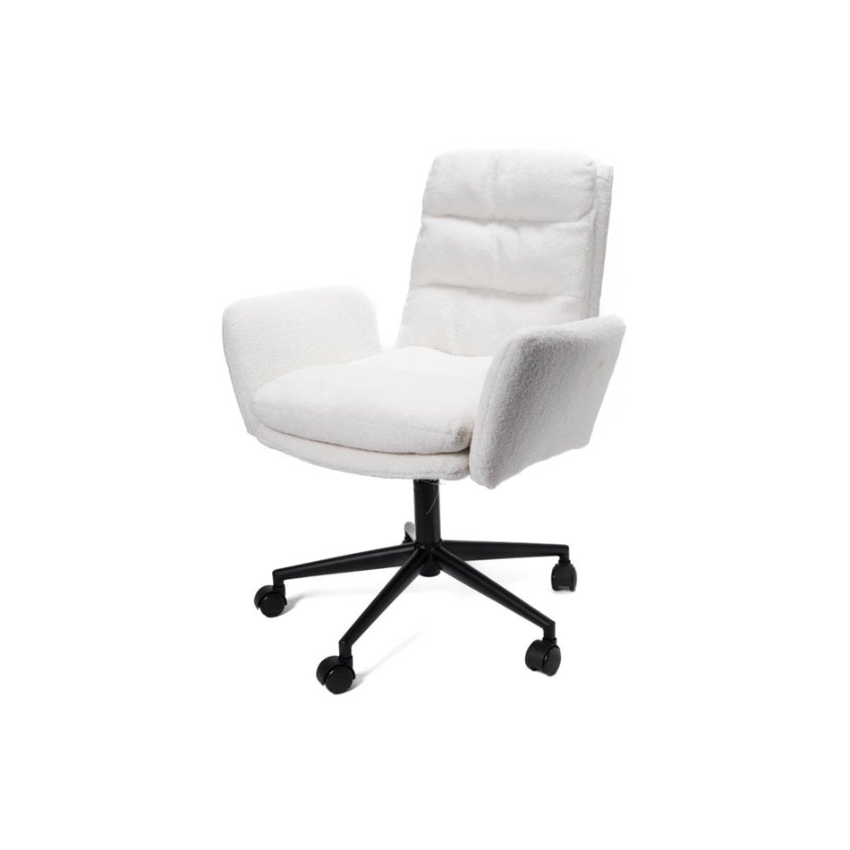 Office chair Teddy, white, H90-103x65x65cm, H52-65cm