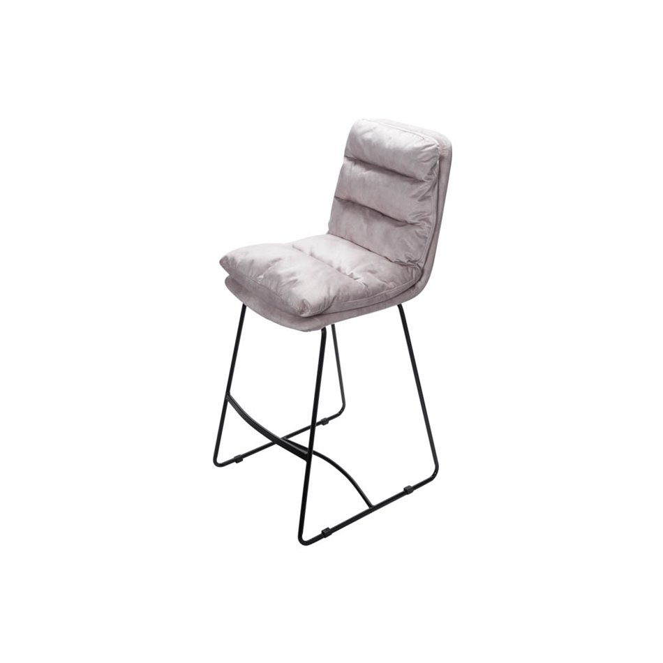 Bar chair Teddy, cream, H109x60.5x43cm, seat H-80cm