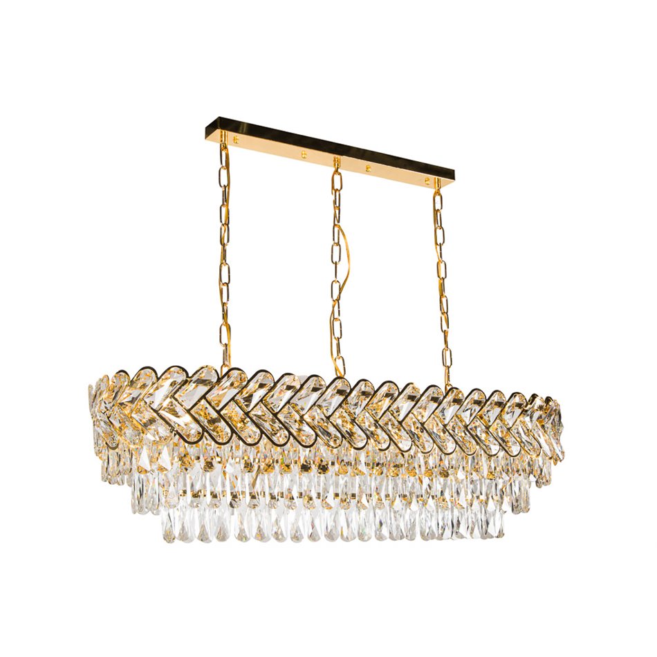 Pendant lamp Yardiny 1000, E14x12, max 40W, D100x35cm