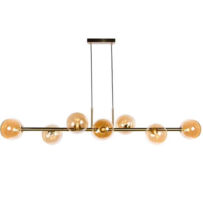 Ceiling lamp Rade amber, L140x35xH50cm, G9x8  LED 5W