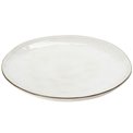Dinner plate Flower, grey, D26cm