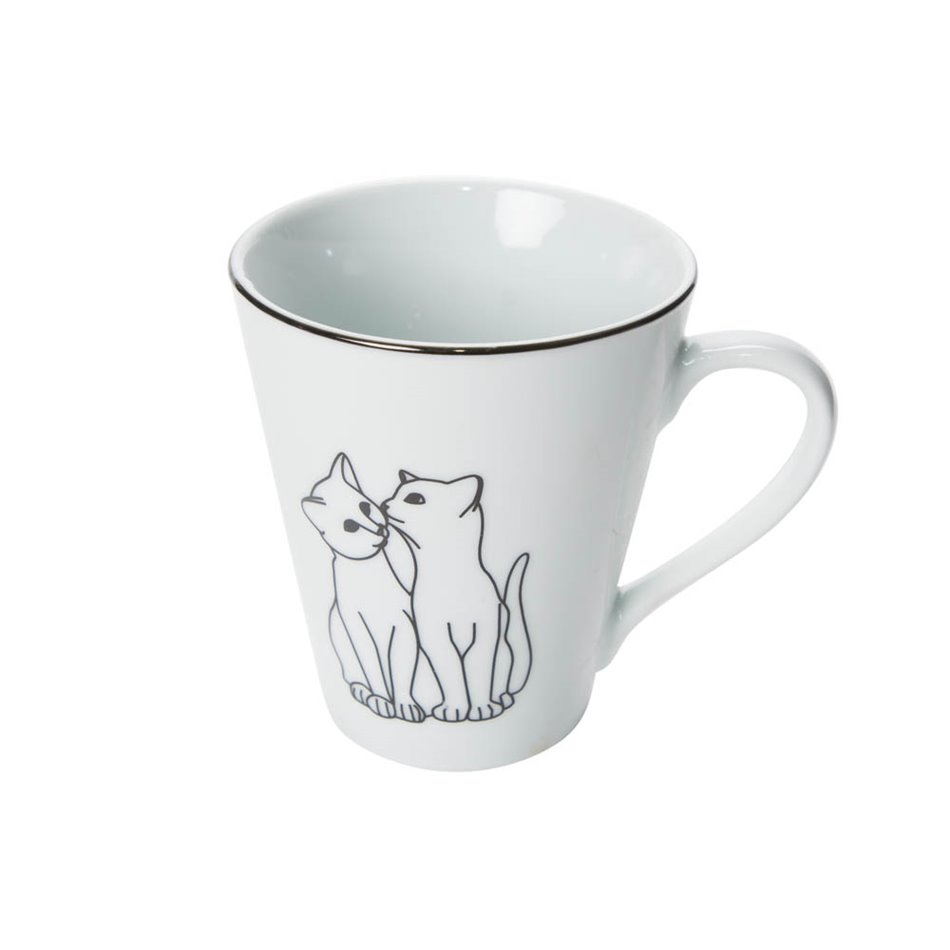 Mug Cats, 310 ml. D9 cm