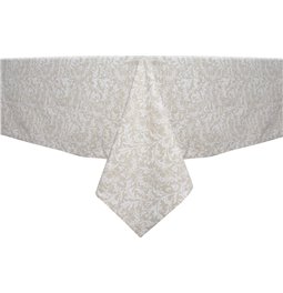 Tablecloth print, cotton, beige, 140x250cm