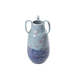 Vase Fine Earthenware, blue, H29.5cm, D15cm