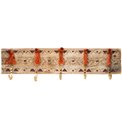 Hanger Haci with 5 hooks, wood, H17x2x67.5cm
