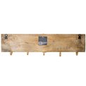 Hanger Haci with 5 hooks, wood, H17x2x67.5cm