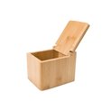 Bamboo salt jar, 10x13cm
