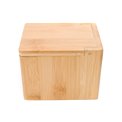 Bamboo salt jar, 10x13cm